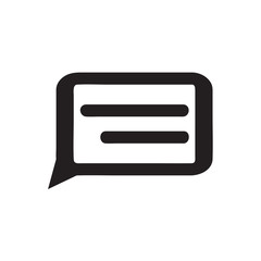 Chat icon vector isolated on background. Trendy message symbol. Pixel perfect. illustration EPS 10. - Vector.