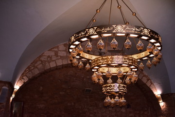 Chandelier in a Nazareth Cafe