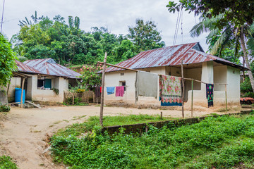 Village houses near Srimangal, Bangladesh