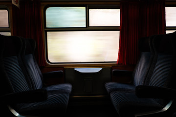 empty train cabin