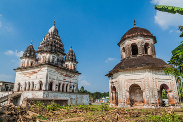 Shiva temple in Puthia village, Bangladesh