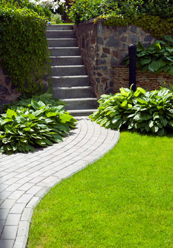 Detail of a botanical garden.