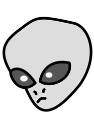 宇宙人目ぼかし(灰色)
