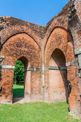 Ruins of ancient Darasbari (Darashbari) mosque in Sona Masjid area, Bangladesh