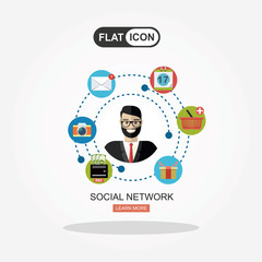 Human resources recruiting planning job business concept with office chair abstract flat vector illustration