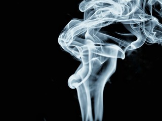 abstract smoke on black background