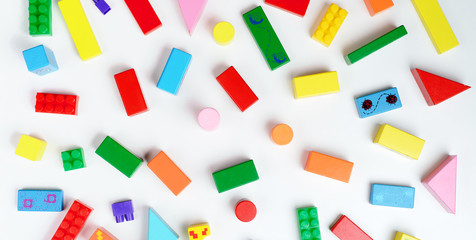 toys collection isolated on white background