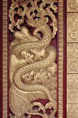 buddhist temple (Wat Manorom) in luang prabang in laos