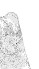 map of the city of Virginia Beach, Virginia, USA