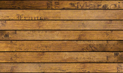 Fototapeta premium close up of wall made of wooden planks. Vintage