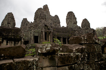 Angkor Wat Temple with a human face, Angkor Archaeological Park, Siem Reap, Cambodia