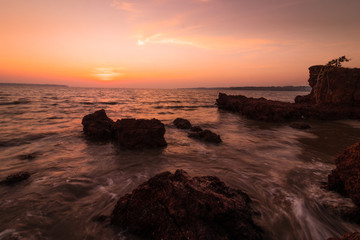 Obraz premium sunset on beach