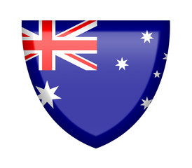 Scudetto con bandiera Australia