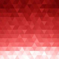 Obraz premium Abstract triangular background. Red geometric pattern.