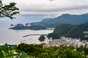 Naklejka premium Port town