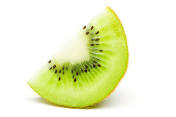Fototapeta na wymiar Sliced kiwi fruit isolated on white background.