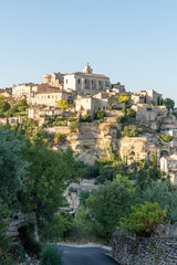 Fototapeta na wymiar Gordes hilltop village small medieval town in south Provence France