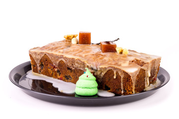 Traditional christmas season fruit cake