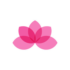 Flower beautifull abstract icon nature spa vector