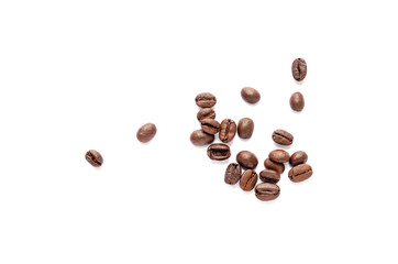 Coffee beans. Isolated on a white background.