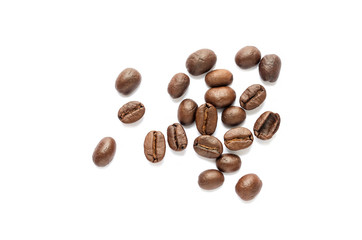 Coffee beans. Isolated on a white background.
