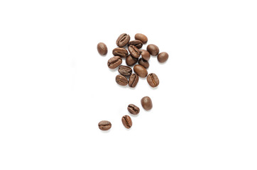 Coffee beans. Isolated on a white background.
