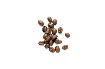 Coffee beans. Isolated on a white background.