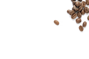 Coffee beans. Isolated on a white background.