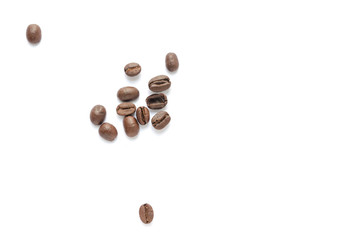 Coffee beans. Isolated on a white background.