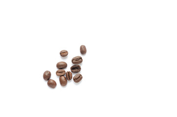 Coffee beans. Isolated on a white background.