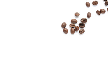 Coffee beans. Isolated on a white background.