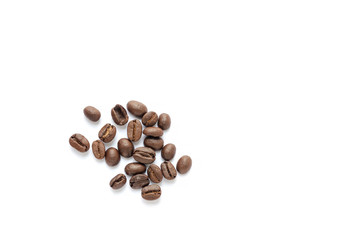 Coffee beans. Isolated on a white background.