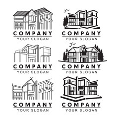 Fototapeta premium Modern Home Logo, Luxury Home Logo
