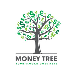 Obraz premium Money Tree Logo