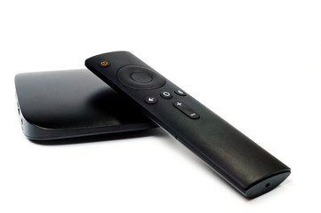 TV set-top box for viewing video content with a USB port, Wi-Fi and a remote control