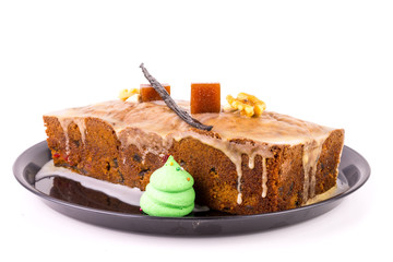 Traditional christmas season fruit cake