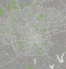 map of the city of San Antonio, Texas, USA