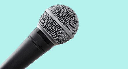 Microphone isolated with clipping path
