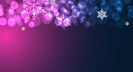 Cartolina di Natale con cornice illuminata © xyz+