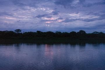 Sunrise in the Paraguay River, Pantanal, Brazil