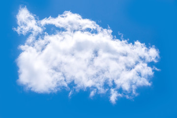 Fototapeta na wymiar Natural blue sky with cloud closeup or background.