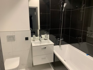 interior of modern bathroom