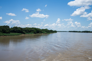 Paraguay river in Pantanal of Mato Grosso do Sul, Brazil