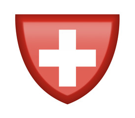 Scudetto con bandiera Svizzera