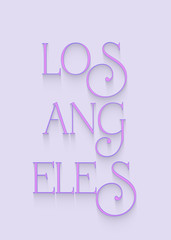 Bunte Text Los Angeles.