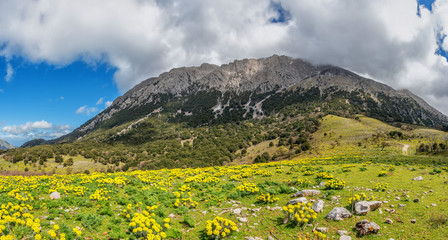 Fototapeta na wymiar Landscape of the Madonie Mountains in Sicily, Italy