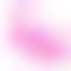 Pink stroke blur patten on white empty background. Blurred fashionable abstract template. Defocus light illustration.