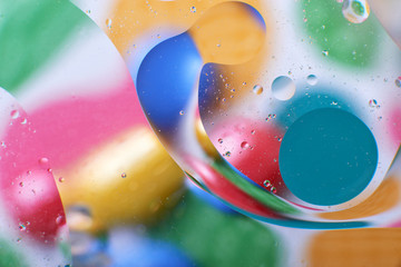 Space or planets universe cosmic abstract background. Abstract molecule atom sctructure. Macro shot...