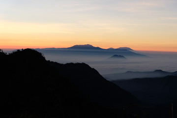 Bromo Mountain Sunrise Sea fog Indonesia