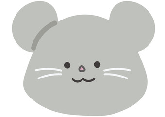 年賀状素材　ねずみ　イラスト